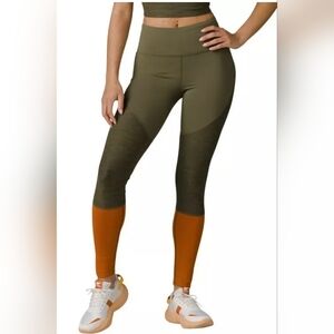 SOREL X Prana Wandering Soul green Orange Medium Activewear Legging 089